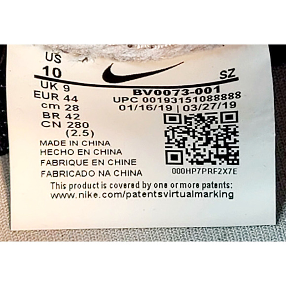 Nike sacai x LDWaffle \'Black\' Men\'s Size 10 Athletic Running Shoes BV0073-001 main image 5